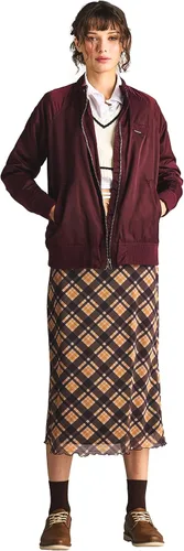 Vista 5 de Members Only Chaqueta icónica estilo boyfriend para mujer con acabado satinado