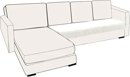 Vista 65 de UNBBRRL Fundas de cojín de asiento para sofá, elásticas, funda de cojín individual para sofá, fundas de cojín para sofá, fundas de héroe protegen