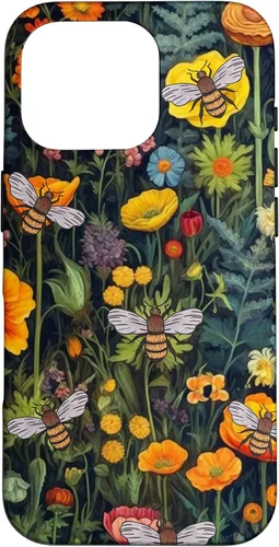 Vista 20 de Bees and Wildflowers Funda para iPhone 17