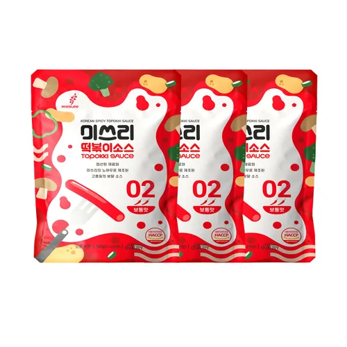 Vista 10 de MISSLEE Mezcla de Salsa Tteokbokki (Paquete de 5, 2 Porciones Cada Una), Nivel 4 de Calor, Salsa en Polvo Coreana para Pasteles de Arroz y Cocina