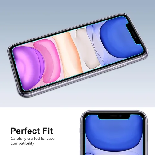 Vista 5 de Protector de pantalla para iPhone XC, cristal templado resistente a los arañazos, 4