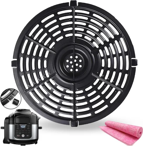 Vista 14 de ALJ Estante para freidora de aire de 6.5 cuartos para freidora de aire Ninja OS300/OS301/FD302/FD305/OP302 Foodi para freidora de aire, parrilla