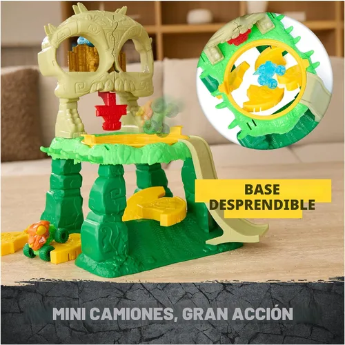 Vista 7 de Monster Jam Mini Jams Crash & Crumble Skull Escape Monster Truck Playset