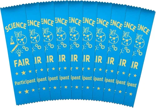Vista 6 de RibbonsNow Cintas para participantes de la feria de ciencias - 100 cintas verdes estilo marcador