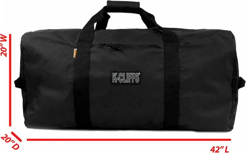 Vista 5 de Bolsa de viaje de alta resistencia para equipos equipo de viaje bolsa de techo Negro 42 pulgadas Básico