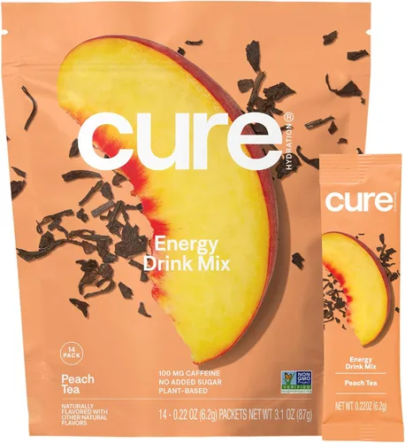 Vista 6 de Cure Hydration Performance Mezcla de bebida energética con electrolitos a base de plantas Sin azúcar añadida Polvo para alivio