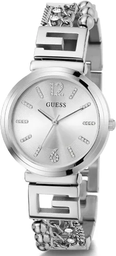 Vista 2 de GUESS Ladies 32mm Watch - Gold Tone Bracelet Champagne Dial Gold Tone Case