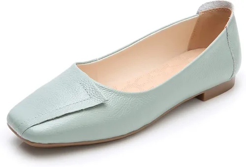 Vista 27 de VenusCelia - Zapatos bajos de baile para mujer Beige (Beige PU)