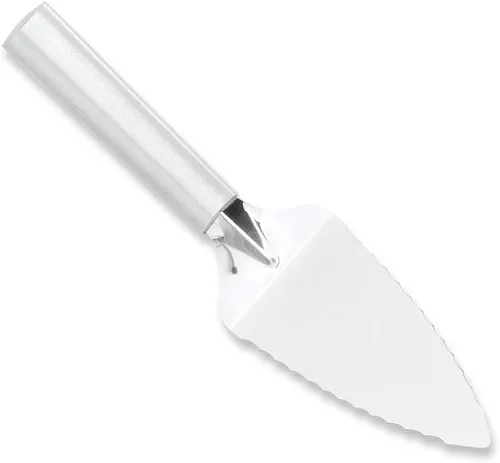 Vista 5 de Rada Cubertería Servidor de pastel dentado (W220), cara de acero inoxidable de 4.13 x 2.38 pulgadas, mango negro
