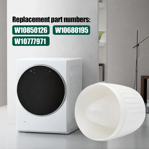Vista 3 de Taza dispensadora de suavizante de tela apta para lavadora de carga superior Whirlpool – Reemplaza W10850126, W10680195, W10777971, blanco