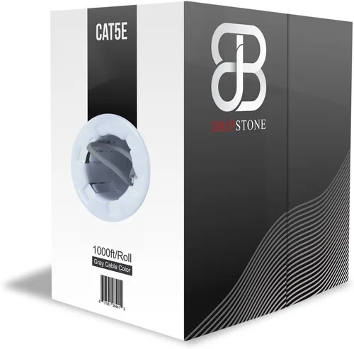 Vista 5 de Dripstone Cable LAN Ethernet CAT5e 4/UTP 24AWG, negro (600025)