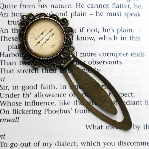 Vista 3 de Plato Most Important Part of the Work Bookmark