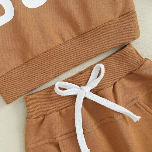 Vista 6 de Conjunto de sudadera de manga larga para bebé niño, ropa de otoño e invierno