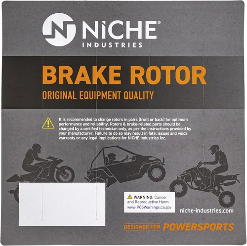 Vista 2 de NICHE Juego de rotores de freno delantero para Kawasaki Brute Force 750 Prairie 650 360 Suzuki Twin Peaks 700 41080-0585