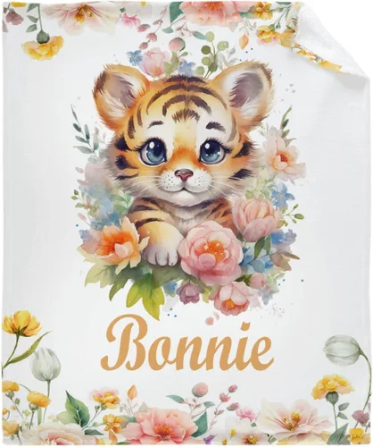 Vista 12 de Manta de mariposa personalizada con texto, manta de franela personalizada con nombre, para niños, perros y gatos, regalo de 30 x 40 pulgadas, XS