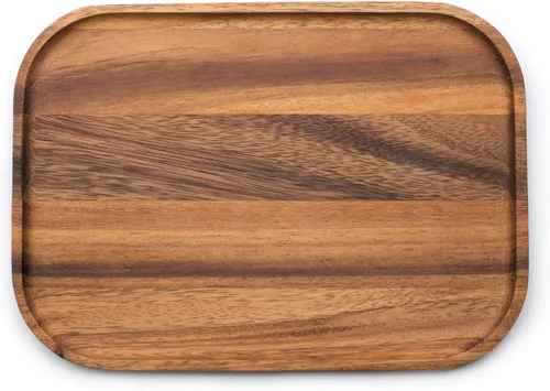 Vista 8 de Ironwood Gourmet Fort Worth Plato para Bistec con Canal para Jugos, Madera de Acacia, Juego de 4