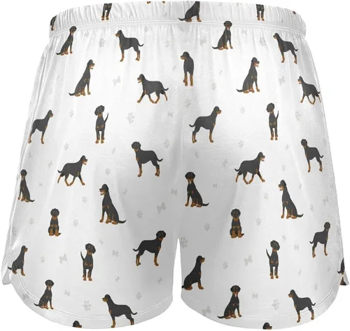 Vista 3 de vvfelixl Pantalones cortos de dormir para mujeres, cachorros, pantalones cortos de pijama con bolsillos, pantalones de dormir S-XXL