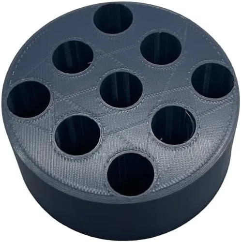 Vista 8 de Cartucho, bolígrafos y soporte para batería 510 - Disco de 9 espacios (negro)