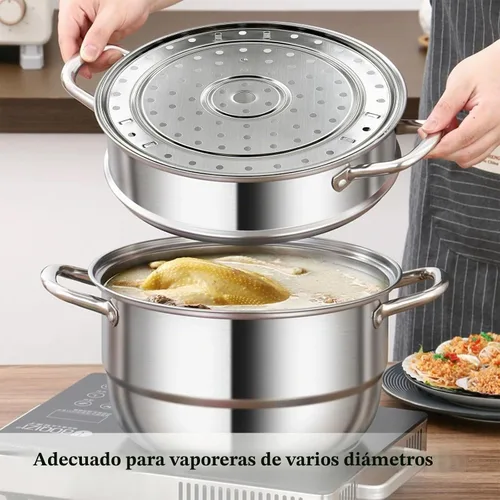 Vista 5 de Estante de vapor para olla de presión de acero inoxidable, 5