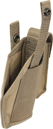 Vista 6 de Funda Barsony Desert Sand OWB con bolsa para cargador para pistolas compactas subcompactas de 0.354 in .40 .45