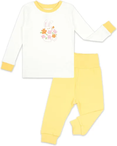 Vista 8 de moimoln Sibling Matching 6M-8Y Pijamas de algodón suave y cálido de modal con mangas largas de personaje, ajustados, para dormir todos los días
