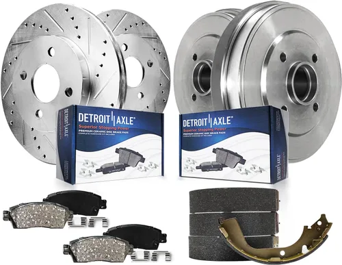Vista 7 de Detroit Axle - Pastillas de freno para Dodge Ram 2500 3500 2003-2008, Ram 4000 2005-2008, 2004 2006 2007 Pastillas de freno de cerámica delanteras