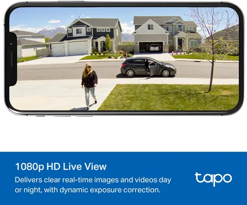 Vista 5 de Tapo de TP-Link Cámara de seguridad inalámbrica para exteriores, 1080P, hasta 180 días de vida de la batería, detección gratuita de personas