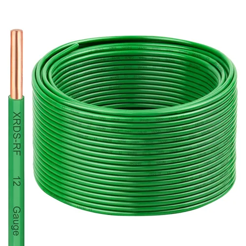Vista 63 de Cable THHN 25 pies, Conductor Único de Cobre Desnudo, Cable Eléctrico Rojo 10AWG, Cable de Construcción Sólida de 600V con Funda de Nylon
