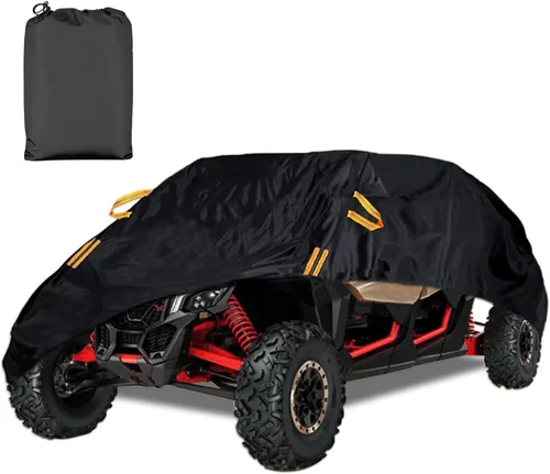 Vista 7 de Funda para UTV de 2 plazas impermeable para exteriores, resistente lado a lado, protección para todo tipo de clima, compatible con Polaris RZR