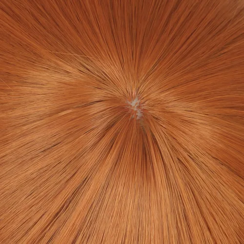 Vista 8 de yuehong Peluca corta de jengibre con corte de tazón de jengibre para hombre Corte de jengibre