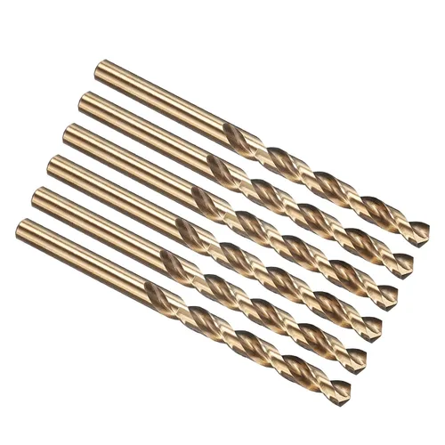 Vista 164 de PATIKIL Broca Jobber de 0.039 in, vástago recto M35 cobalto 5% acero de alta velocidad 135° acabado dorado para metal duro de acero inoxidable - 2
