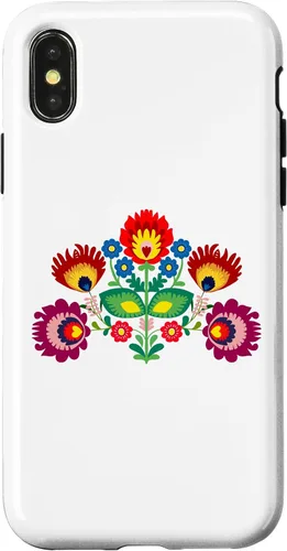Vista 5 de iPhone 16 Polish Traditional Folk Pattern, Eastern Folklore Case