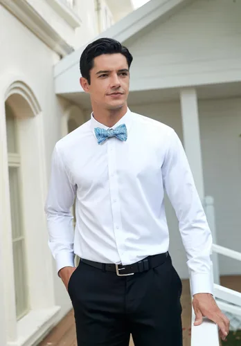 Vista 147 de HISDERN Pajaritas para hombre, corbatín de cachemira para hombre, corbata de lazo y bolsillo cuadrado, juego formal de esmoquin para boda