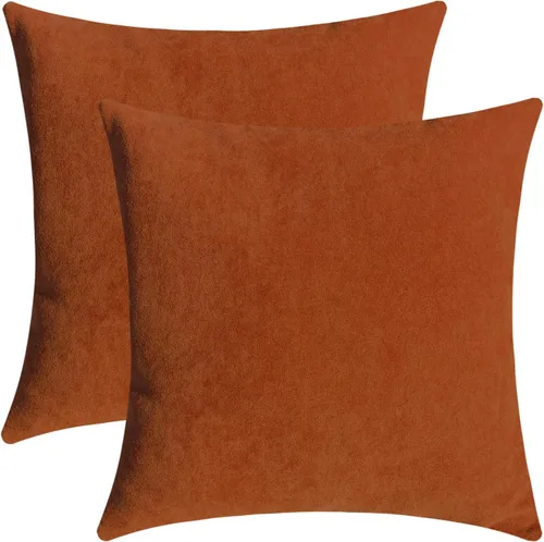 Vista 14 de Jeneoo Fundas de Almohadas Decorativas Azul Bebé de Chenilla Suave Cómodas Cuadradas para Cojines de Sofá para Decoración de Sala de Estar Cama Sofá
