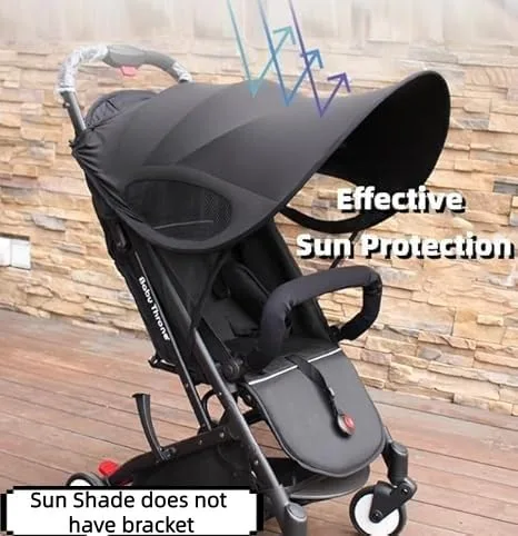 Vista 7 de Parasol universal para cochecitos, cubierta de protección UV transpirable, ajustable, parasol para cochecito de verano, accesorios para cochecito