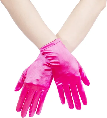 Vista 4 de JISEN Guantes de terciopelo satinado de los años 20 para mujer, formal, boda, banquete, fiesta, boda, ópera, manopla colorida