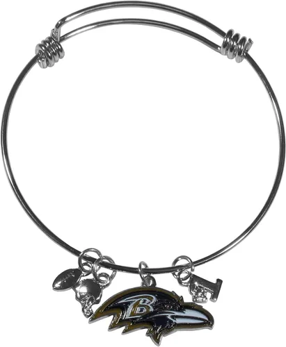 Vista 11 de Siskiyou NFL womens Charm Bangle Bracelet Color del