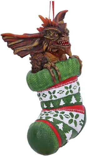 Vista 5 de Nemesis Now Gremlins Mohawk - Adorno decorativo para colgar en medias, 4.7 in, resina, verde, mercancía oficial de Harry Potter, fundida en la mejor