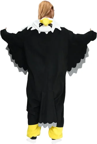 Vista 6 de Mamelucos de mapache, lagarto y cuervo para adultos, ideales como pijamas para Halloween, Navidad, disfraz de cosplay para mujeres y hombres