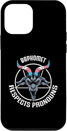 Vista 12 de Funda gótica para iPhone 14 Baphomet Devil