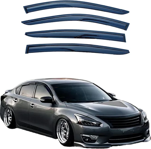 Vista 32 de Viseras adhesivas para ventana, protectores de lluvia compatibles con Toyota Rav4 2006-2012, deflector de ventana de ventilación lateral, protección