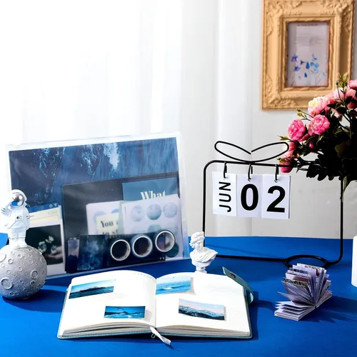 Vista 7 de Paquete de 114 piezas de materiales para scrapbooking y suministros para álbumes de recortes para arte, diarios, diarios de recuerdos, manualidades