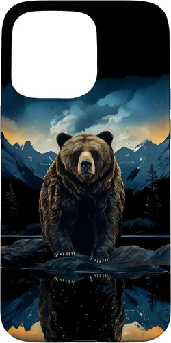 Vista 31 de Bear Grizzly Animal Mountain Hiking Case for iPhone 16