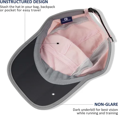 Vista 4 de GADIEMKENSD Sombrero reflectante plegable para exteriores, diseño sin estructura, protección solar UPF 50+, sombreros deportivos para mujeres