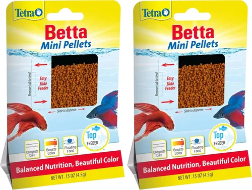 Vista 10 de TetraBetta PLUS Mini Pellets Flotantes, Alimento para Peces con Potenciador de Color Natural, 1.2 onzas