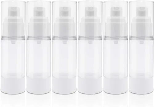 Vista 9 de TRENDBOX Botellas de viaje con bomba de vacío sin aire de 1.0 fl oz / 1 oz para lociones, crema, paquete de 4