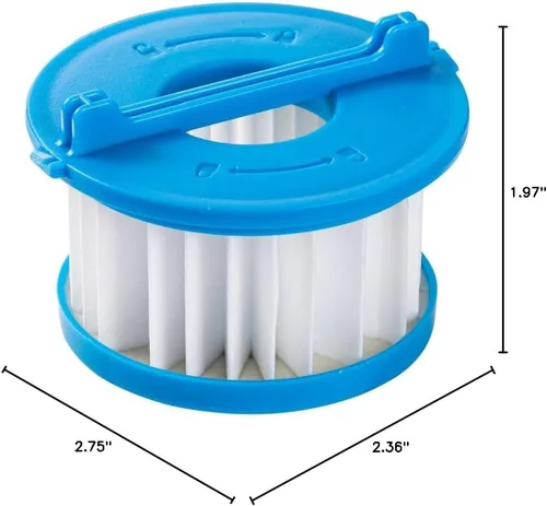 Vista 8 de Filtro de vacío Ryobi resistente al agua de repuesto A32F02, compatible con Ryobi 18V ONE+ aspiradora de mano húmeda y seca PCL702, vida útil