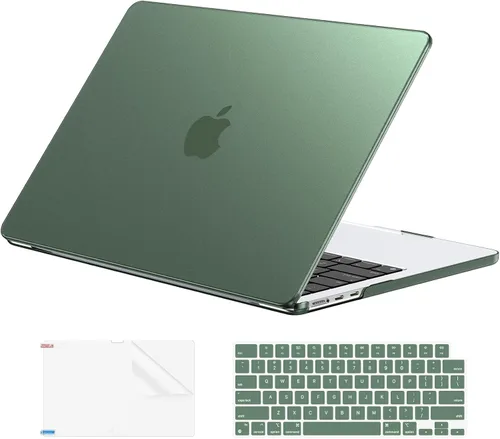 Vista 10 de EooCoo Funda para MacBook Air de 13 pulgadas M5/M4/M3/M2 2026-2022 Cristal transparente