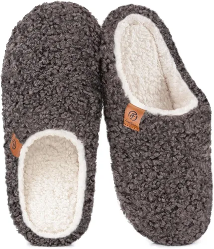 Vista 9 de EverFoams - Zapatillas de casa para mujer, suaves y cómodas, con espuma viscoelástica, para interior Beige