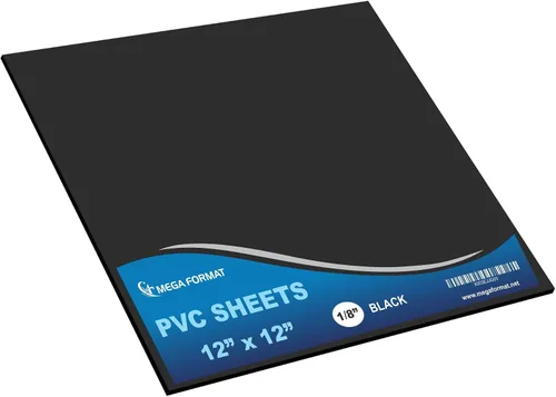 Vista 69 de Mega Format Hojas de plástico de PVC expandido – Hoja negra rígida de 5 x 7 pulgadas para manualidades, señalización y exhibiciones – Sintra Negro